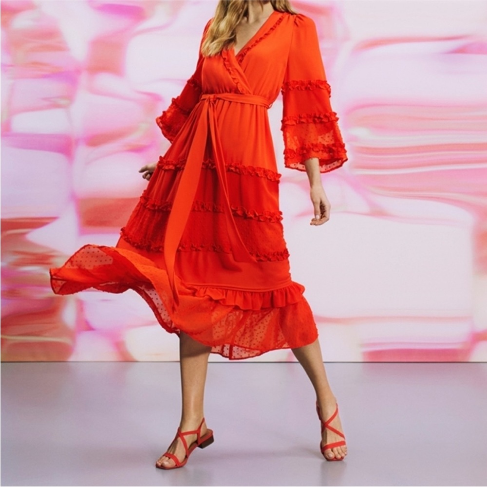 Alexis for Target Folklore Evermore Style Tiered Ruffle Dress